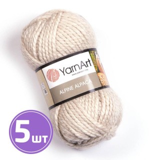 Пряжа YarnArt Alpine Alpaca (430), светло-натуральный, 5 шт. по 150 г