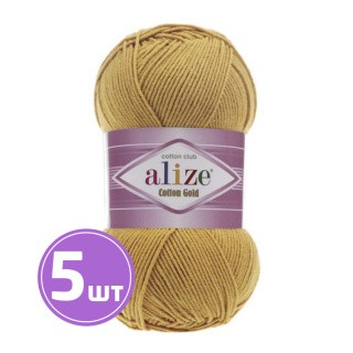 Пряжа ALIZE Cotton Gold (736), медовый, 5 шт. по 100 г Пряжа ALIZE Cotton Gold (736), медовый, 5 шт. по 100 г