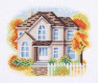 Набор для вышивания «Дом на Осенней улице»