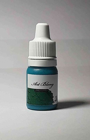 Краситель для смолы №Т-18, бирюзовый плотный, 5 мл, Art Blong Краситель для смолы №Т-18, бирюзовый плотный, 5 мл, Art Blong