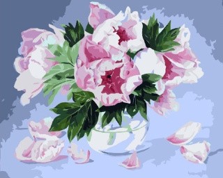 Картина по номерам «Розовые пионы» Картина по номерам «Розовые пионы»