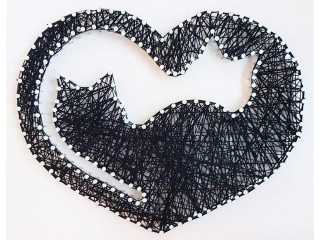 Набор для творчества STRING ART «Влюбленные кошки» Набор для творчества STRING ART «Влюбленные кошки»