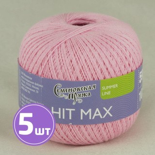 Пряжа Семеновская HIT max (30020), розовый 5 шт. по 100 г Пряжа Семеновская HIT max (30020), розовый 5 шт. по 100 г