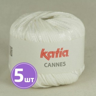 Пряжа Katia Cannes (50), ультрабелый, 5 шт. по 50 г