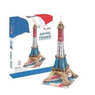 3D-пазл CubicFun Эйфелева Башня (Франция), цветная