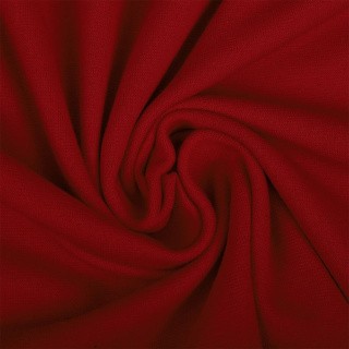 Ткань трикотаж Рибана с лайкрой, 3 м, ширина 80-90 см, 215 г/м2, опененд, цвет: красный, TBY
