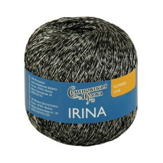 Пряжа Семеновская пряжа Irina (Ирина) (193907), черный+В, 5 шт. по 100 г Пряжа Семеновская пряжа Irina (Ирина) (193907), черный+В, 5 шт. по 100 г