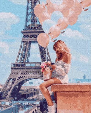 Картина по номерам «Прекрасные блондинки Парижа»