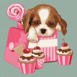 Картина по номерам «Сластёна»