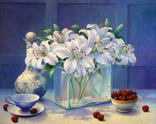 Картина по номерам «Букет лилий» Картина по номерам «Букет лилий»