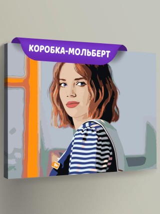 Картина по номерам «Очень странные дела: Робин Бакли - Майя Хоук»