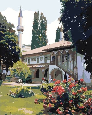 Картина по номерам «Ханский дворец» Картина по номерам «Ханский дворец»