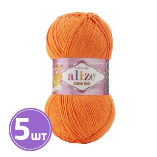 Пряжа ALIZE Cotton Gold (550), оранжевый, 5 шт. по 100 г