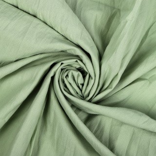 Ткань Хлопок крэш, 5 м х 150 см, 90 г/м², цвет: светло-зеленый, TBY