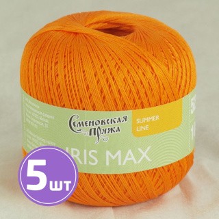 Пряжа Семеновская IRIS max (655), ярко-оранжевый 5 шт. по 100 г Пряжа Семеновская IRIS max (655), ярко-оранжевый 5 шт. по 100 г