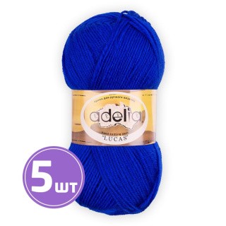 Пряжа Adelia LUCAS (13), синий, 5 шт. по 100 г Пряжа Adelia LUCAS (13), синий, 5 шт. по 100 г