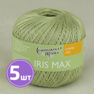 Пряжа Семеновская IRIS max (122), зеленое яблоко 5 шт. по 100 г