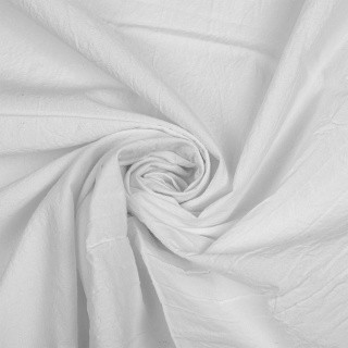 Ткань Хлопок крэш, 5 м х 150 см, 90 г/м², цвет: белый, TBY