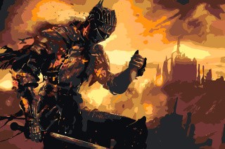 Картина по номерам «Dark Souls Дарк Соулс: Душа пепла 4»