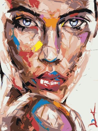 Картина по номерам «Абстрактный портрет» Картина по номерам «Абстрактный портрет»