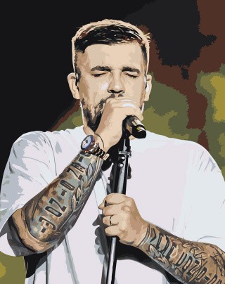 Картина по номерам «Рэпер Баста Василий Вакуленко 5»