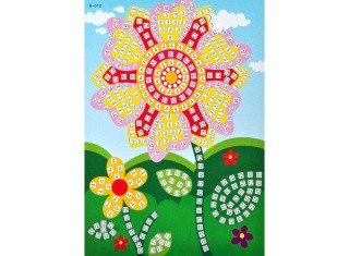 Мозаика из стикеров «Цветочек»