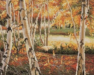 Алмазная вышивка «Берёзы» Алмазная вышивка «Берёзы»