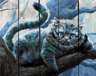 Картина по номерам по дереву RADUGA «Чеширский кот»