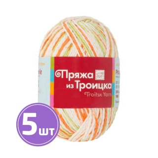 Пряжа из Троицка Ромашка (7248), принтованный, 5 шт. по 100 г