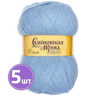 Пряжа Семеновская Olga W (3), голубой 5 шт. по 100 г Пряжа Семеновская Olga W (3), голубой 5 шт. по 100 г