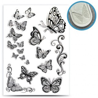 Силиконовые вкладыши с бабочками №10 Силиконовые вкладыши с бабочками №10