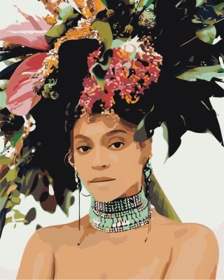 Картина по номерам «Модная причёска» Картина по номерам «Модная причёска»