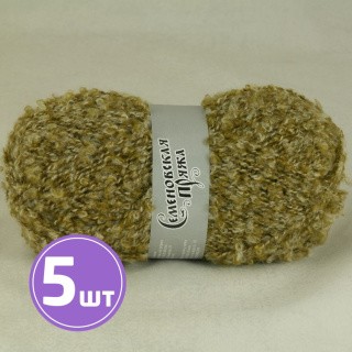 Пряжа Семеновская Curly (5733), зеленый янтарь-шампанское 5 шт. по 100 г Пряжа Семеновская Curly (5733), зеленый янтарь-шампанское 5 шт. по 100 г