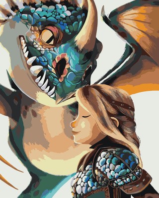 Картина по номерам «Арт дракона Злобного Змеевика Громгильда 5»
