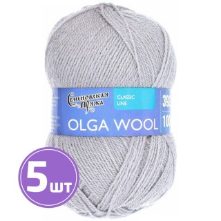 Пряжа Семеновская Olga W (91130), ангора 5 шт. по 100 г Пряжа Семеновская Olga W (91130), ангора 5 шт. по 100 г