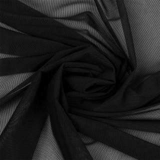 Сетка эластичная, 1 м х 160 см, 80 г/м², цвет: черный, KRUZHEVO