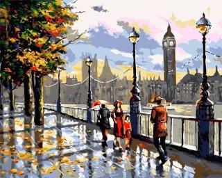 Картина по номерам «Набережная в Лондоне» Картина по номерам «Набережная в Лондоне»