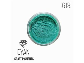 Пигмент минеральный сине-зеленый (Cyan) 10 мл, CraftPigments