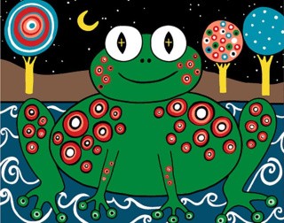 Картина по номерам «Лягушка» Картина по номерам «Лягушка»