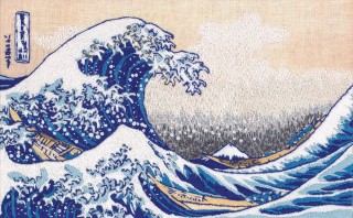 Набор для вышивания «Большая волна в Канагаве»
