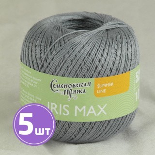 Пряжа Семеновская IRIS max (6), серый 5 шт. по 100 г