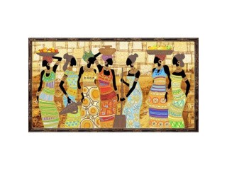 Рисунок на ткани «Африканский колорит»
