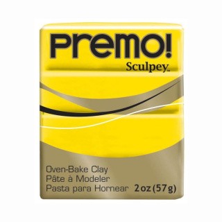 Полимерная глина Sculpey Premo, 5572 желтый кадмий, 57 г