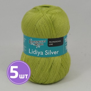 Пряжа Семеновская Lidiya silver (150538), липа, 5 шт. по 100 г Пряжа Семеновская Lidiya silver (150538), липа, 5 шт. по 100 г