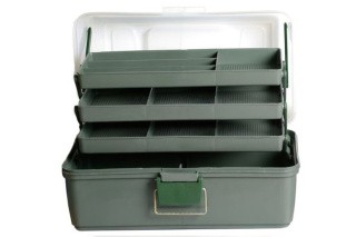 Коробка для мелочей ЯР-3, 36,5х20х20 см, 3 лифта, цвет: белый/зеленый, TBY