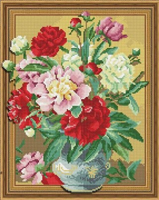 Алмазная вышивка 5D «Летние пионы» Алмазная вышивка 5D «Летние пионы»