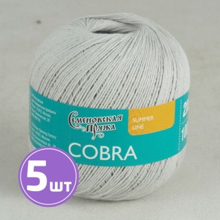 Пряжа Семеновская Cobra (30371), перламутр 5 шт. по 100 г Пряжа Семеновская Cobra (30371), перламутр 5 шт. по 100 г