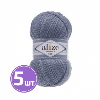 Пряжа ALIZE LanaGold 800 (221), сталь, 5 шт. по 100 г Пряжа ALIZE LanaGold 800 (221), сталь, 5 шт. по 100 г