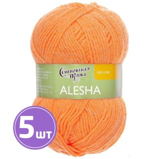 Пряжа Семеновская Alesha (10744), ярко-оранжевый 5 шт. по 50 г Пряжа Семеновская Alesha (10744), ярко-оранжевый 5 шт. по 50 г