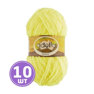 Пряжа Adelia SOFIA (34), лимонный, 10 шт. по 50 г Пряжа Adelia SOFIA (34), лимонный, 10 шт. по 50 г